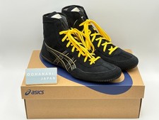 ASICS 1083A001 EX-EO Boxing Wrestling Shoes TWR900 Successor Black Gold Yellow
