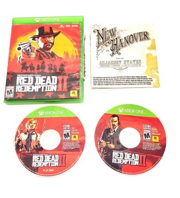 Red Dead Redemption 2 XBOX One  Complete W/ Both Discs & Map