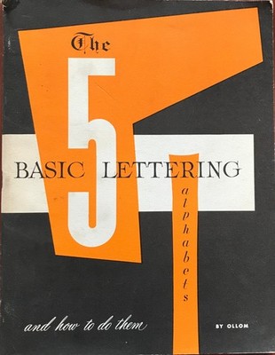 The 5 Basic Lettering Alphabets and How to Do Them 1960 Fonts Typefaces- Scarce!