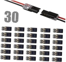 Pcs Quick Connect Wire Connectors Double Wire Plug in with Locking Buckle, 30