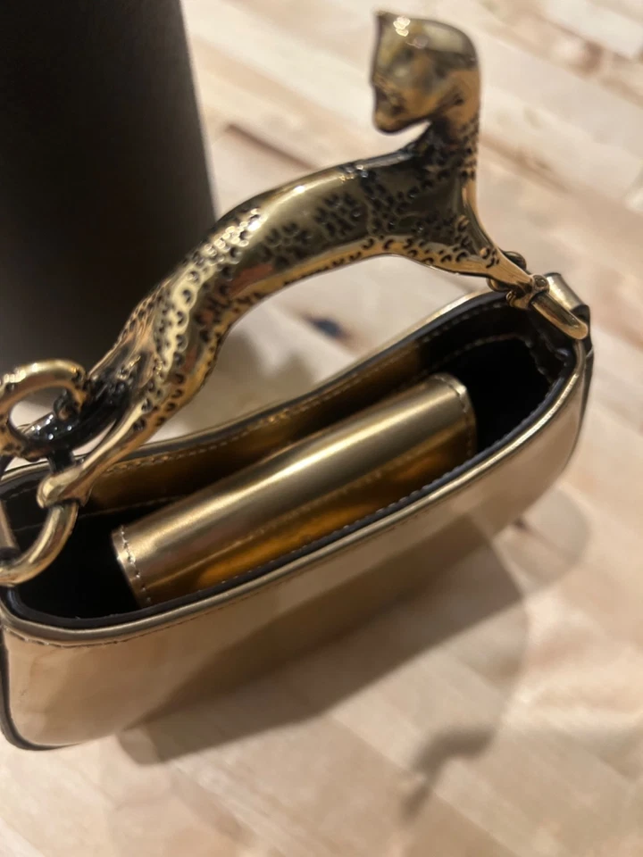 Lanvin Gold cat nano purse (made in Italy) - Image 3 of 4