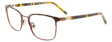 EASYTWIST ET9001 Eyeglasses Eye Glasses 010 Satin Demi Brown & Brown Authentic N