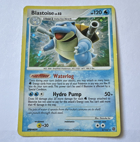 Pokemon TCG Blastoise 2/132 Secret Wonders Holo Rare MP+