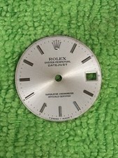 Quadrante Rolex Datejust 31 mm Argente’ Anno 1990 Originale 100%