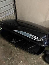 Odyssey Roof Box For Car, Black, Keys & Brackets Included (Collection Only)