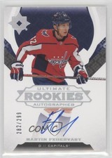 2019 Upper Deck Ultimate Collection Rookies /299 Martin Fehervary #116 Auto y0t