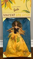 Mattel Barbie Sunflower Vincent Van Gogh Limited Edition Doll Set 1998 19366