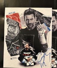 CM Punk WWE Wrestling Original Autographed Photos for sale | eBay