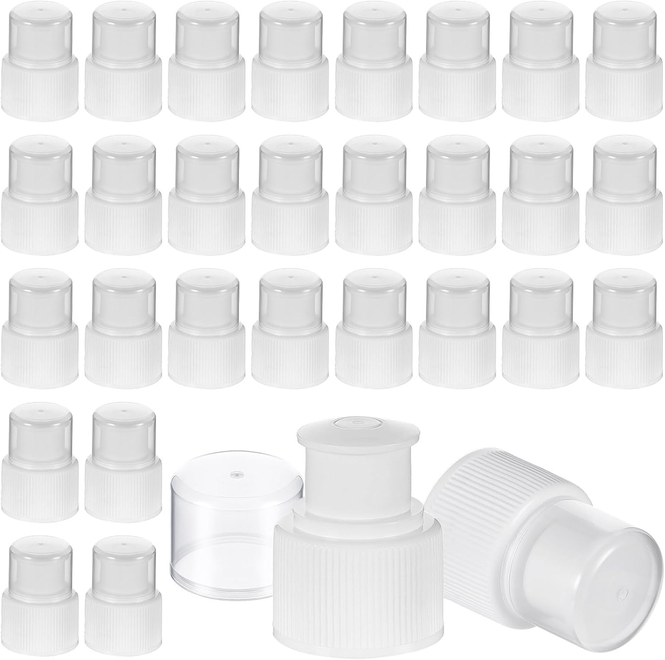 Plastic Push Pull Replacement Caps 28 Mm Twisted Sport Bottle Lid ...