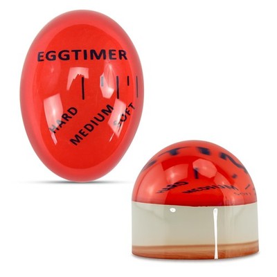 Iconikal Egg Timer 2-Pack, BPA Free Color Changing for Soft or Red