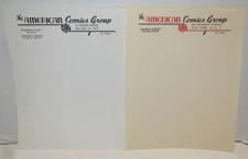 1950's ACG American Comics Group Stationary Letterhead, Richard Hughes, Iger