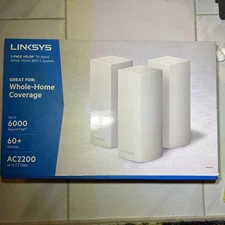 Linksys AC2200 3-Pack Velop Whole Home WiFi System 60+ Devices 6,000sqft