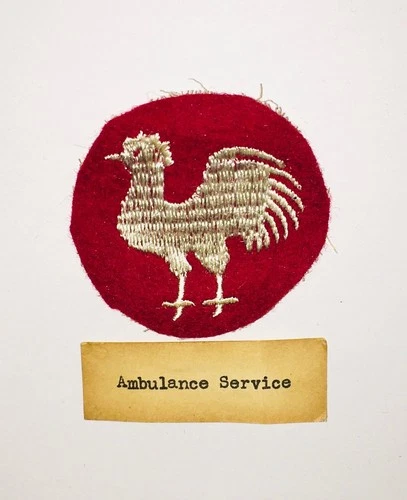 WW1  Ambulance Service  U.S.  Shoulder Patch. Military.