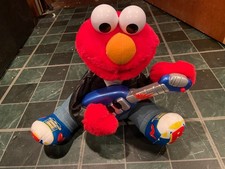1998 Rock and Roll Elmo Singing/Playing Guitar Plush Pre-Owned/Watch Video n2