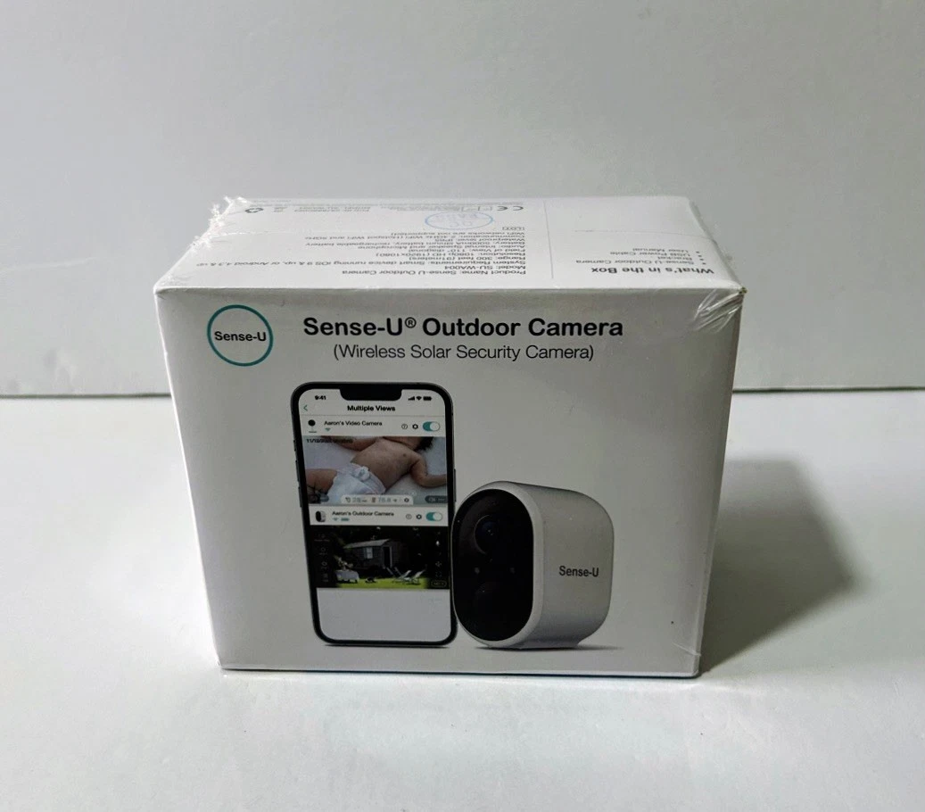 Sense-U Security Baby Monitor Camera, Indoor/Outdoor Use, AI Breathing Detection