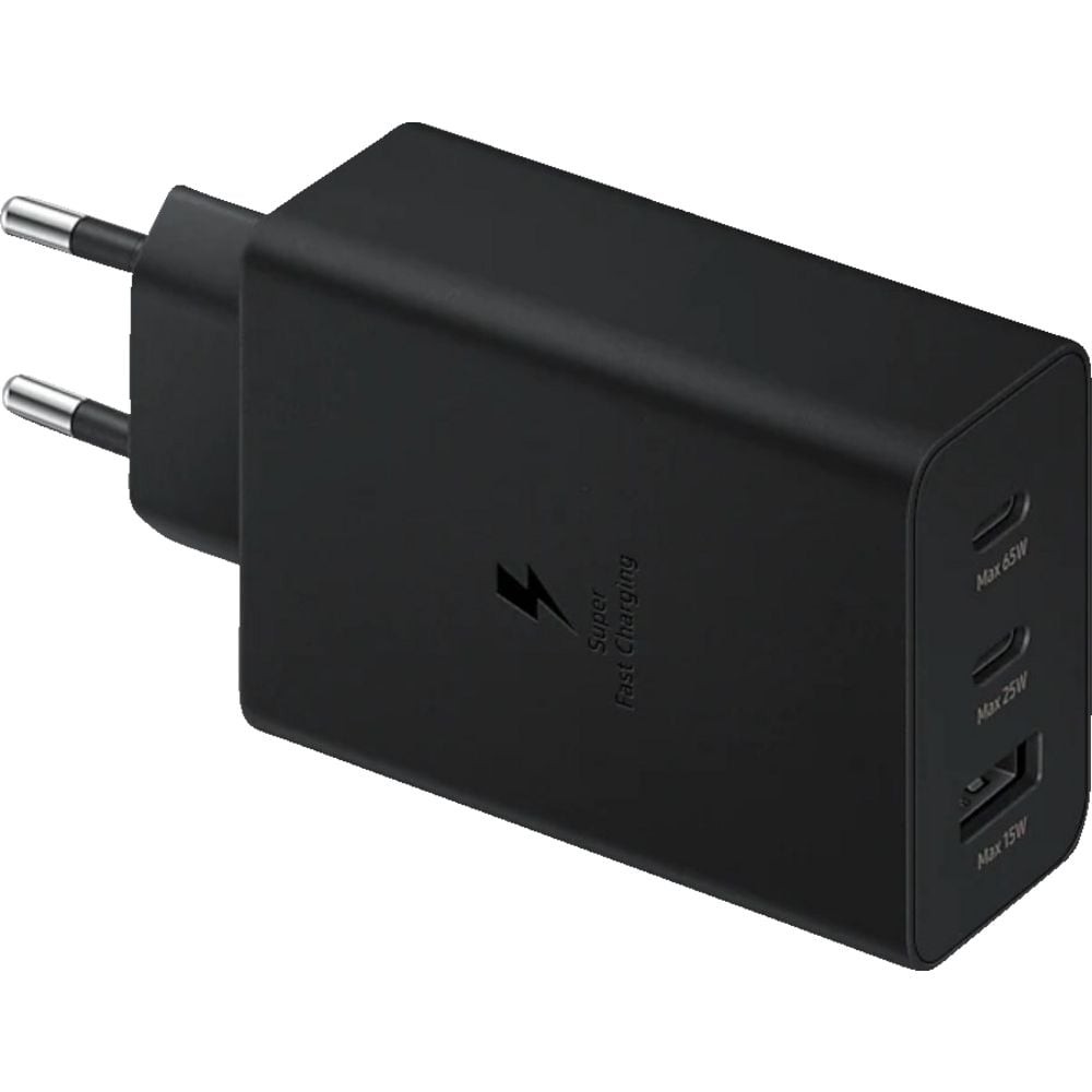 Samsung Schwarz Ep-T6530n Usb Ladegerät 65 W 1X Usb-A, 2X Usb-C® Usb Pd Ohne Kabel - Bild 2
