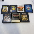 Lot of 7 Atari Games Cart only (Pac-man, Donkey Kong, Skiing, etc.)- Untested