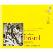 Strathmore Bristol Vellum Paper Pad 14"X17"-20 Sheets - 342114