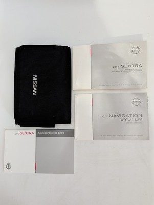 2017 Nissan Sentra Owners Manual Set with Quick Reference Guide Plus Case 
