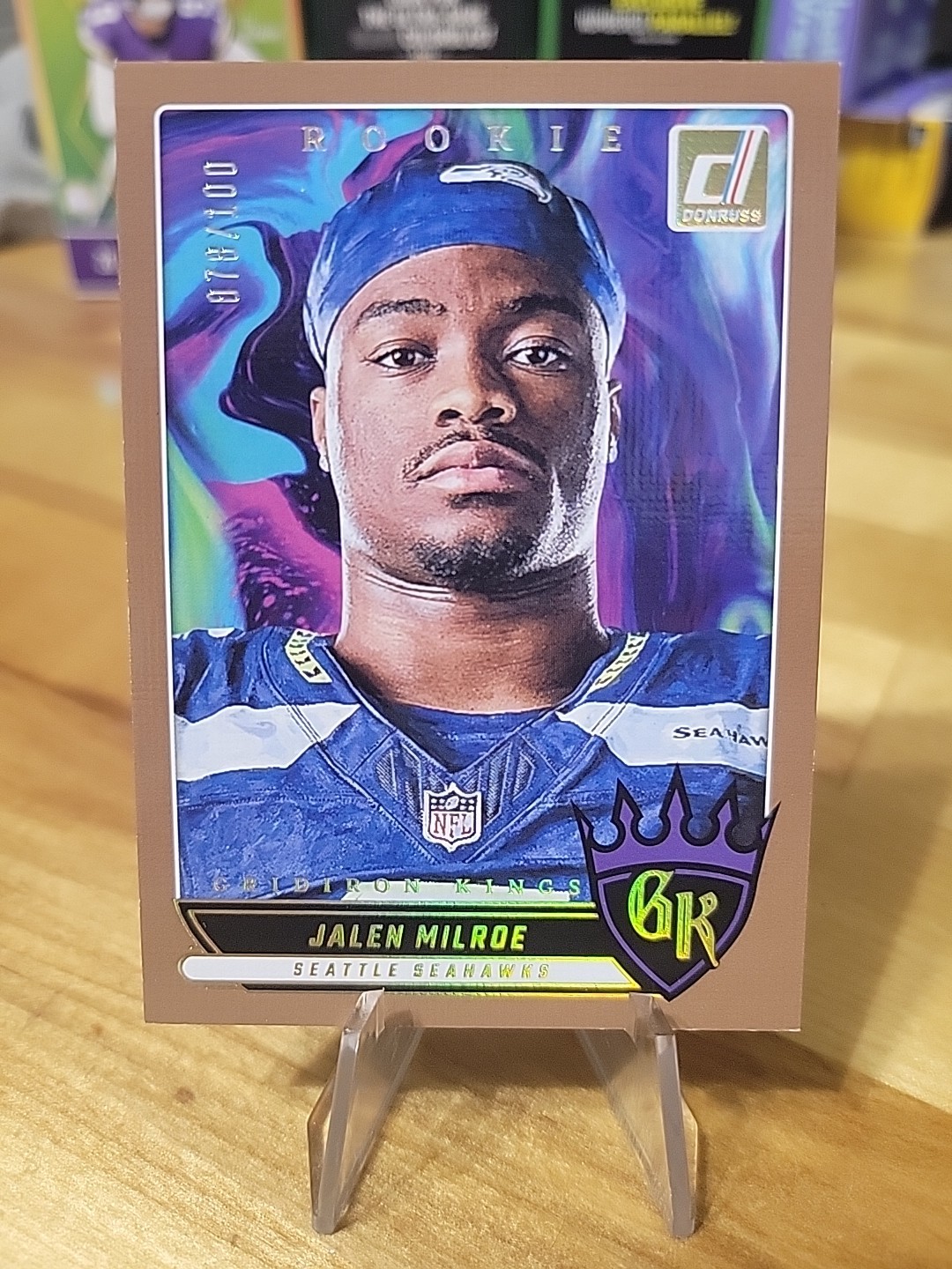 2025 Donruss Rookie Gridiron Kings Seahawks Jalen Milroe Studio Series #78/100 