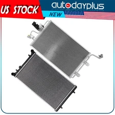 Radiator and AC Condenser Kit For 00-06 Audi TT 1999-2005 Volkswagen Jetta