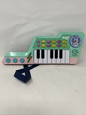 VTech Bluey Bluey's Keytar Keyboard Baby Toy Learning Guitar Piano - WORKING
