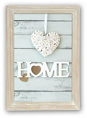 Cadre photo Zep 20 x 15 cm beige en bois - Photo 1/4