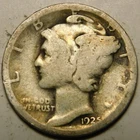 1925 S Mercury Dime 90% Silver G-VG  "Actual Coin Pictured- Not Cleaned"