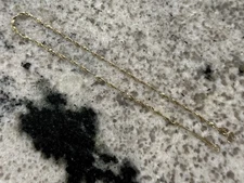 14K Italy Solid Yellow Gold Twist Bracelet 9” Long