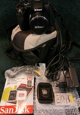 Nikkon Coolpix P100 Digital Camera 26x Zoom 10M Optical Zoom Wide Full HD Case.