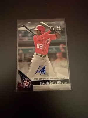 2021 Bowman Platinum - Top Prospects - Autographs #TOP-56 - Jeremy De La Rosa