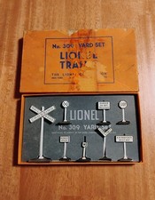 Lionel 309 Yard Sign Set With Box Complete