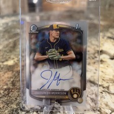 2025 Bowman Draft - Chrome Prospect Autographs Jacob Morrison #CPA-JMO (AU, RC)