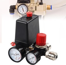 Neu Druckregler mit Druckschalter für Kompressor Kompressorschalte 230V 8bar 15A