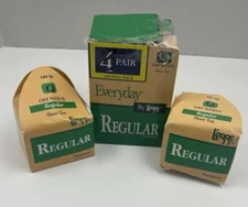 L'eggs Regular Pantyhose Sheer Toe Off White Size Q open box  5 pairs