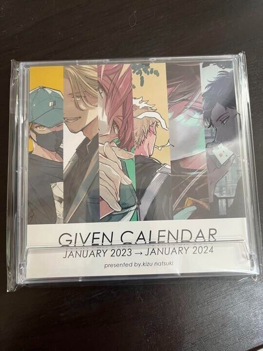 Given' KIZU NATSUKI 2023-2024 Calendar / JAPAN Yaoi BL Manga Comics Anime