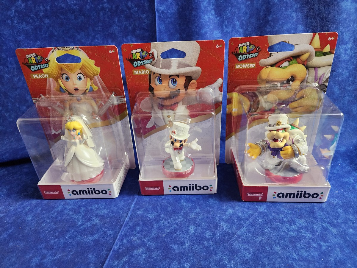 スーパーマリオオデッセイ + amiibo 2セット Nintendo amiibo Super Mario Odyssey BOWSER (Koopa) Wedding