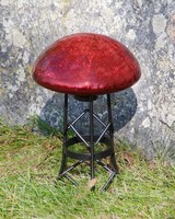 Achla Designs Toad Stool Red Crackle, New, Free Shipping on sale Achla Designs Toad Stool Red Crackle, New, Free Shipping on sale