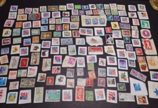 Vintage International Stamp Lot (F1) -Mixed On/Off Paper -US, Netherlands, Spain