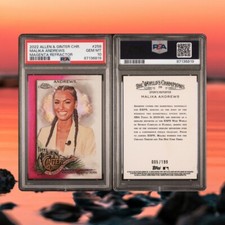 2022 Topps Allen & Ginter Chrome Malika Andrews Magenta Refractor /199 PSA 10