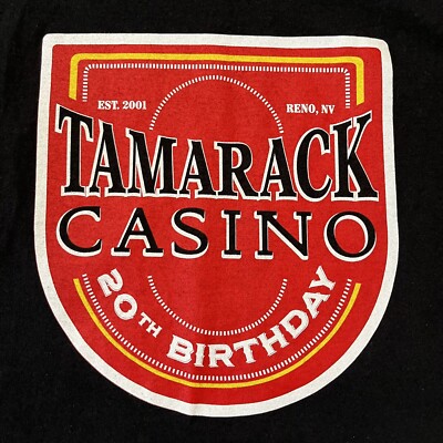 Tamarack 20th Birthday Casino Reno NV Shirt Adult Large Black Casual Men