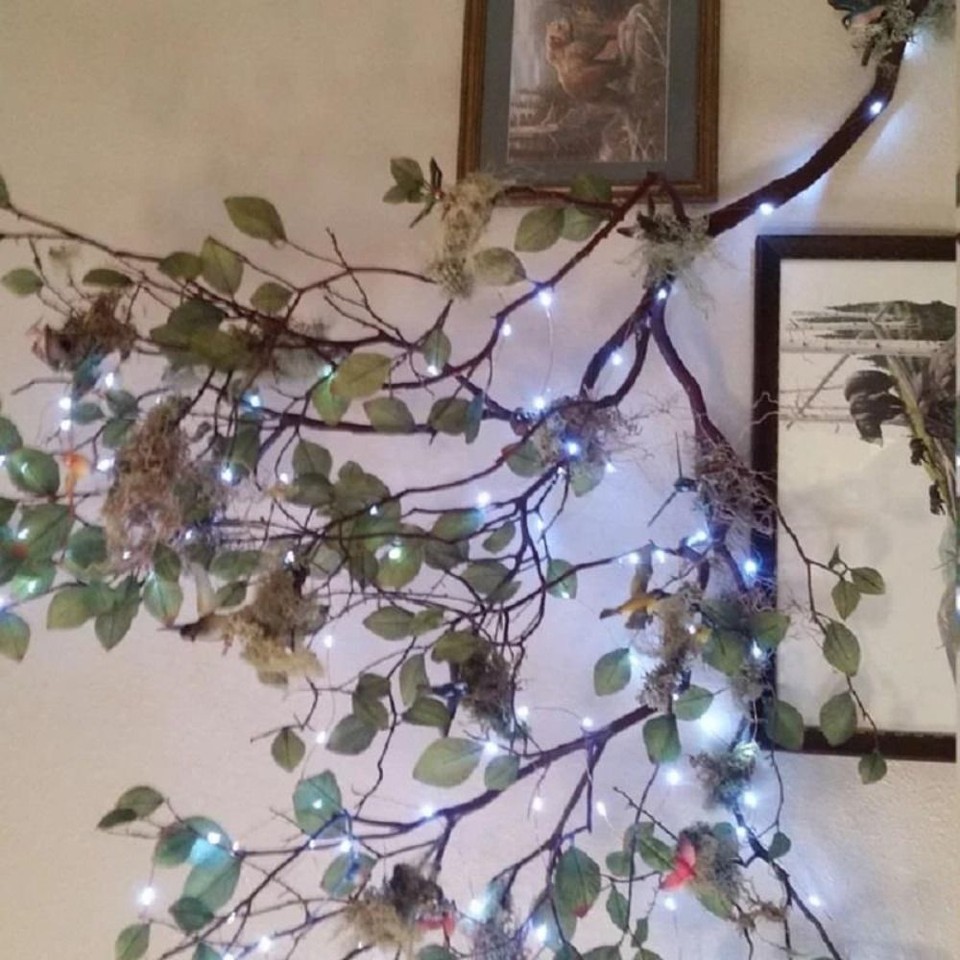 40pcs Silk Nylon Leafshaped 9 Colors Fake Flower Gift Craft Fake