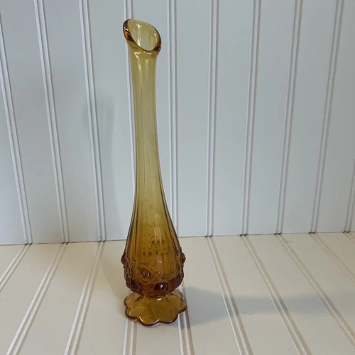 Fenton valencia swung Glass Vase 11”