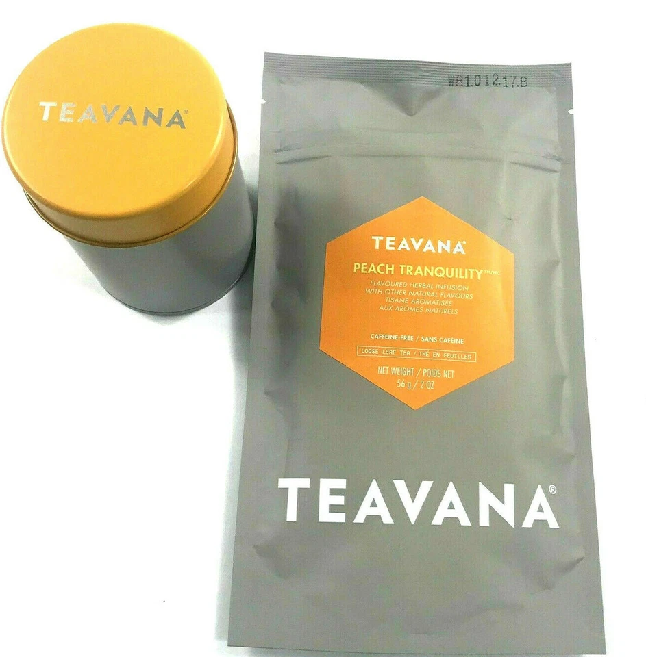 🍑🌈 🍑 ¡NUEVO! Té y lata sellados de fábrica de hierbas tranquilidad melocotón melocotón 2 OZ 🌈🍑 Foto 2 de 4