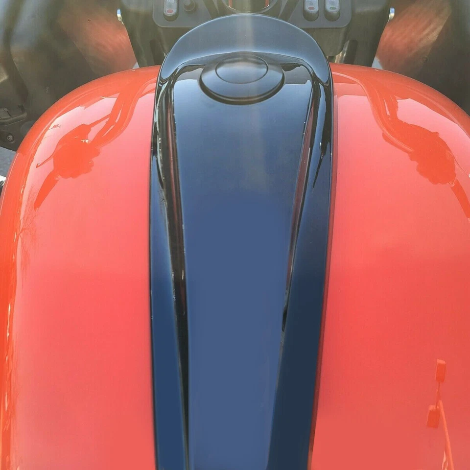 Smooth Dash Fuel Console Gas Tank Cap Cover For Harley Road Street Glide 08-23 Foto 3 de 4
