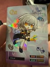 Honkai Star Rail Stelle HK-QR-021 Premium Holo Rare Goddess Story Anime Cards