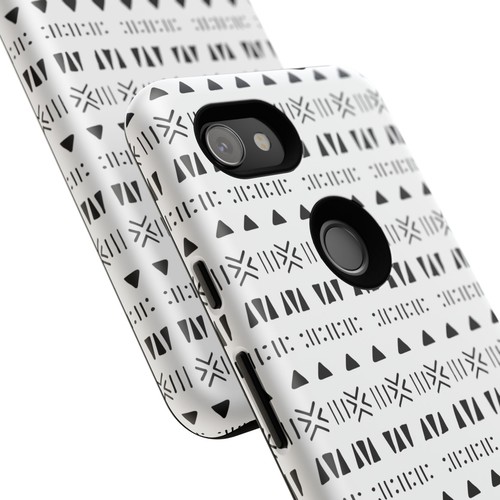 Black and White Southwestern Aztec Pattern Google Pixel Tough Cases - 第 106/131 張圖片