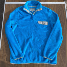 Jachs cabin blue fleece sweatshirt sz s womens