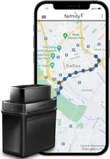 Family1st Real-Time GPS Tracker - OBD Tracking Device for Cars, Trucks or Fleets