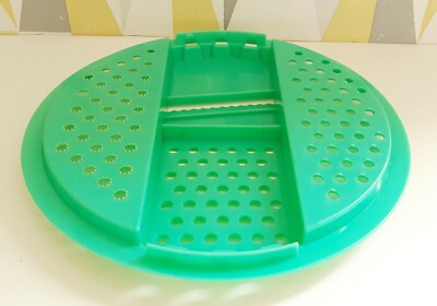 Vintage 50er-60er Jahre Tupperware Jadeitgrün 787 Reibe Durchmesser 95/8 Zoll 24,5 cm